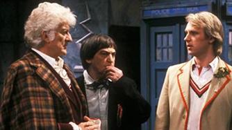 Jon Pertwee, Patrick Troughton, & Peter Davison